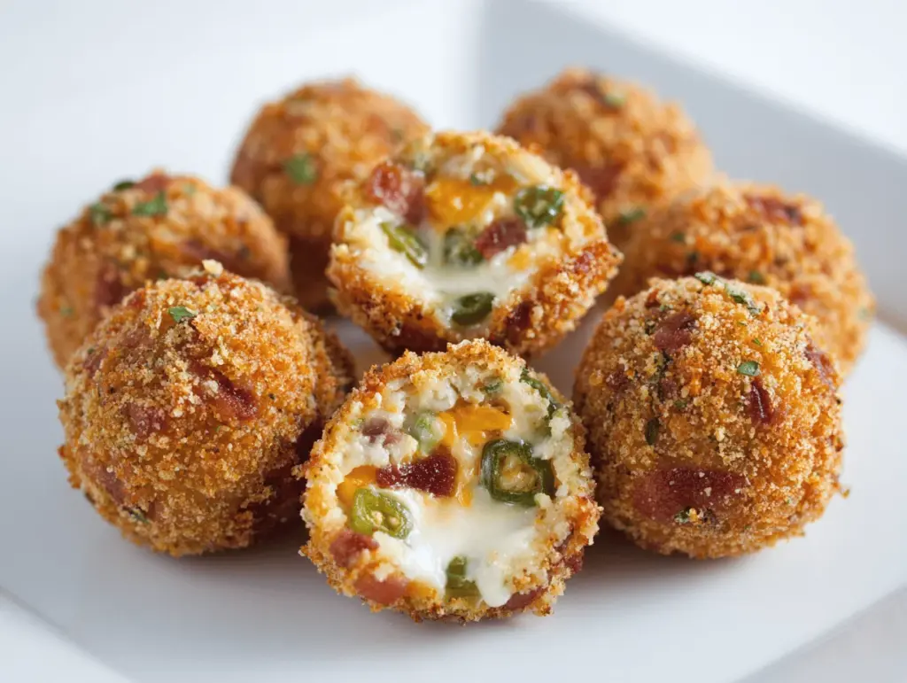 bacon jalapeño popper cheese balls - featured image