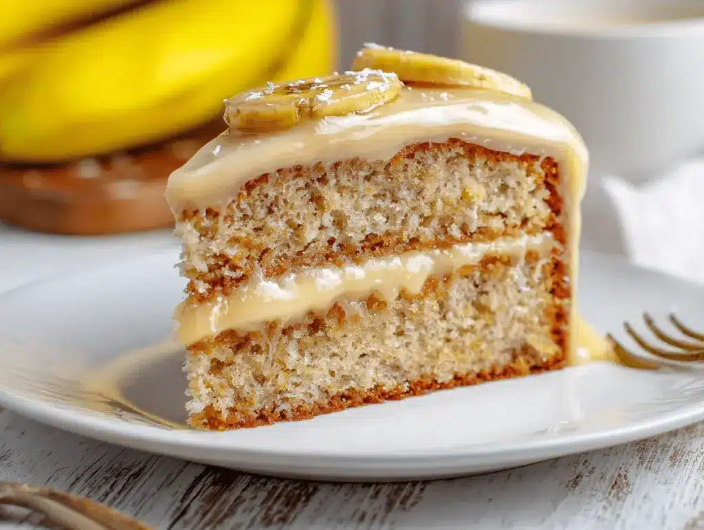 banana cake recipe - featured image