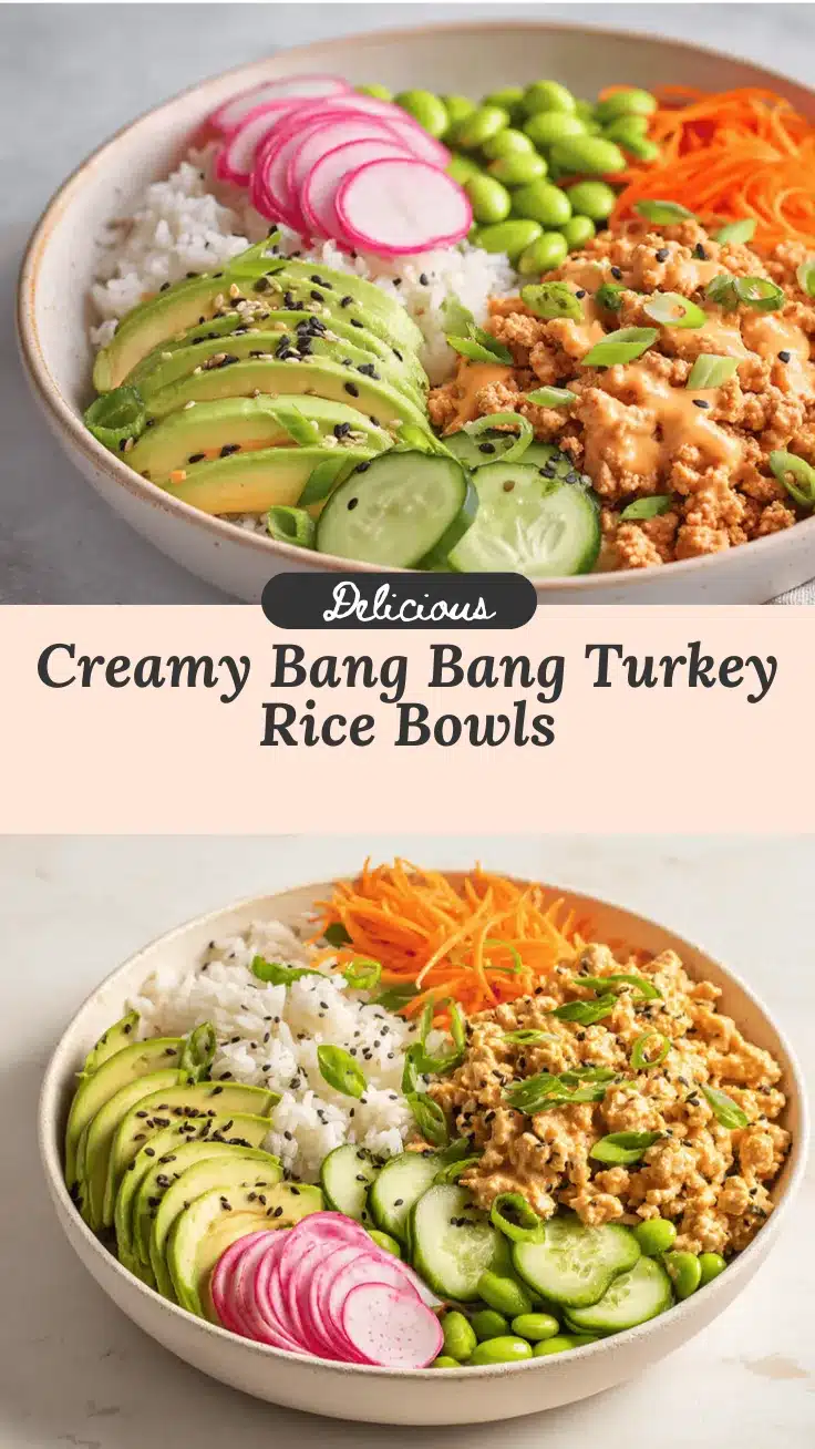 Bang Bang Ground Turkey Rice Bowls recipe