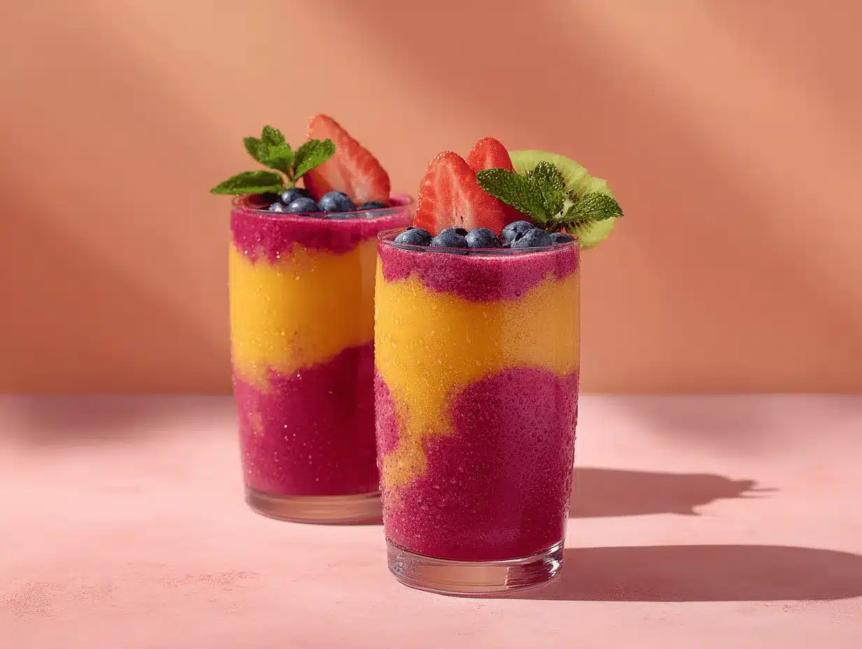 Berry Blast Fruit Smoothie preparation steps