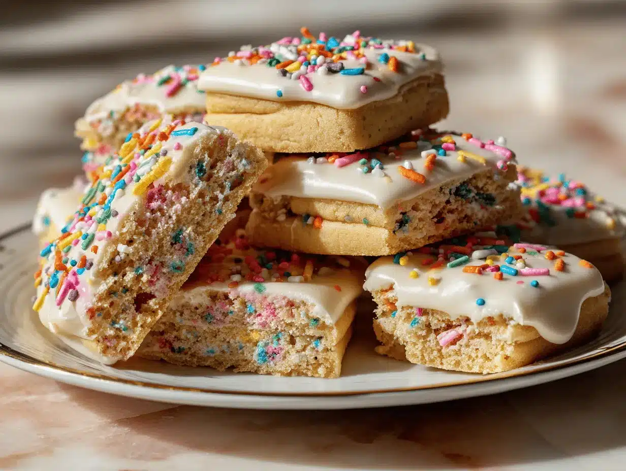 Birthday Cake Pop Tart Sugar Cookies preparation steps