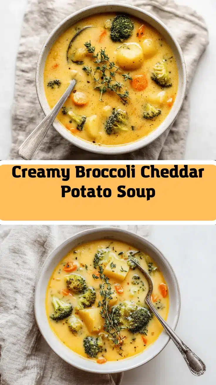 Broccoli Cheddar Potato Soup recipe