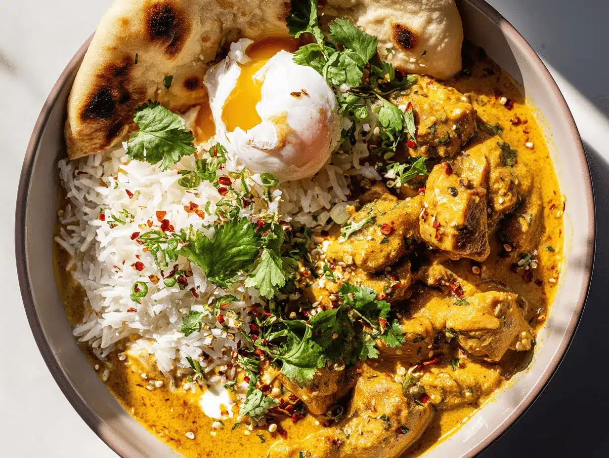 butternut squash butter chicken rice bowls preparation steps
