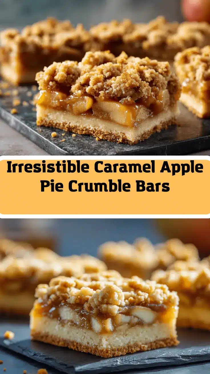 caramel apple pie shortbread bars recipe