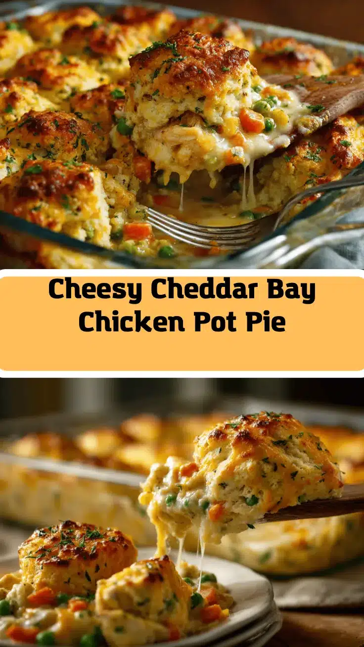 Cheddar Bay Chicken Pot Pie Casserole recipe