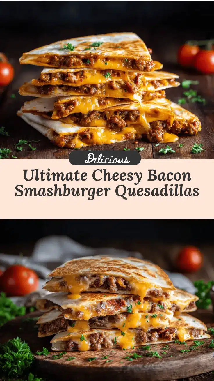 cheesy bacon smashburger quesadillas recipe