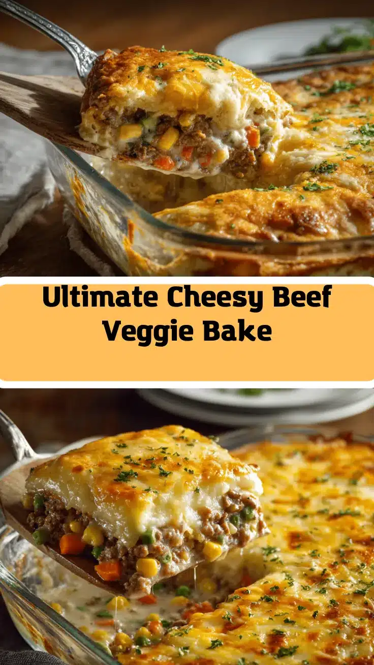 cheesy beef and vegetable casserole recipe