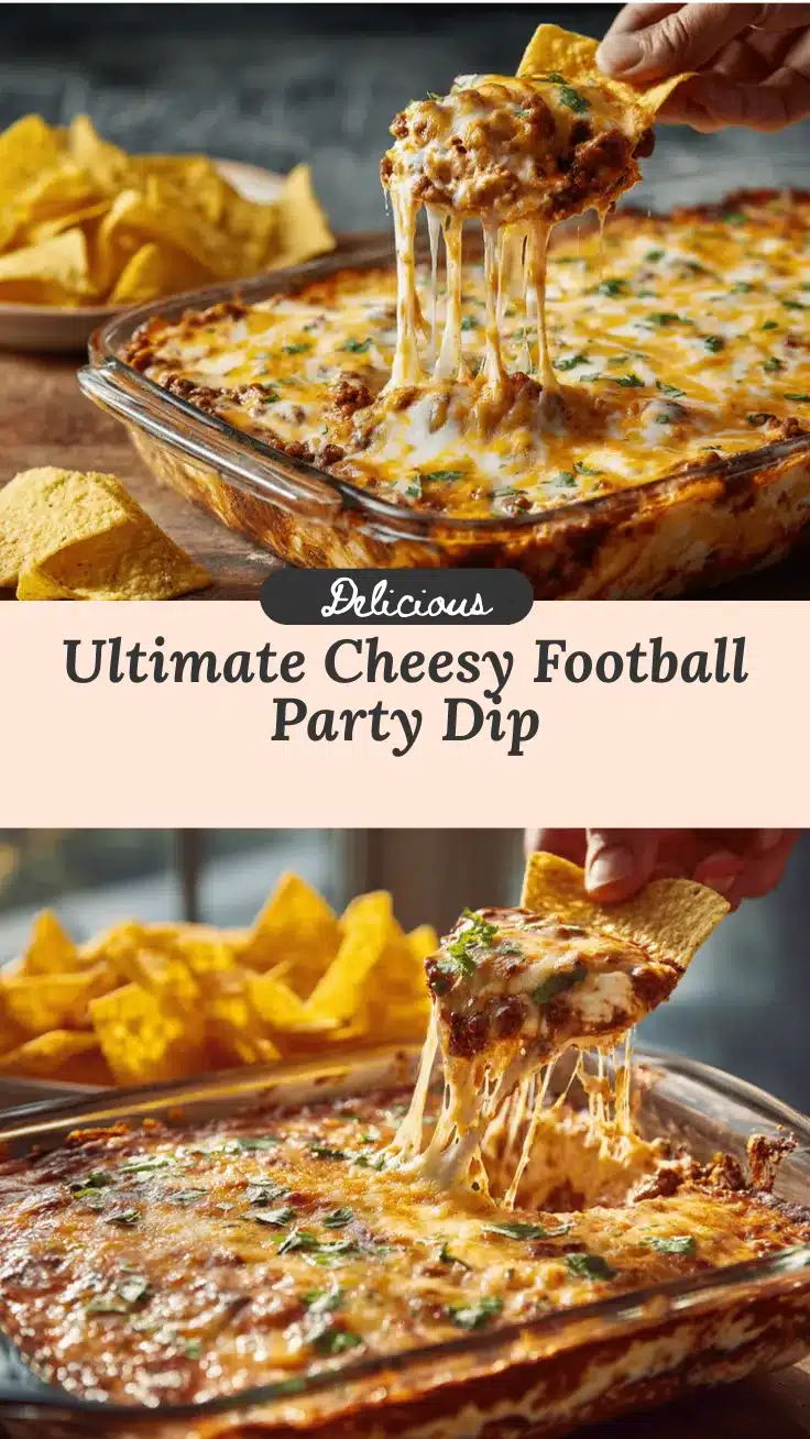 cheesy football dip recipe