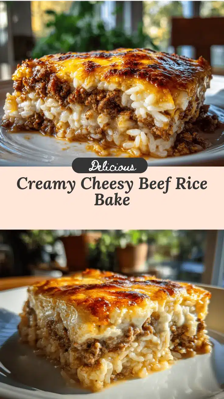 cheesy ground beef rice casserole recipe