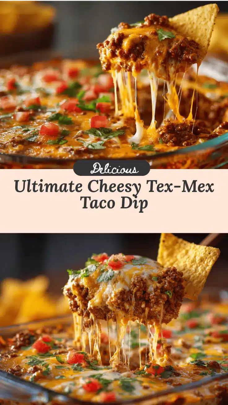 cheesy taco dip recipe