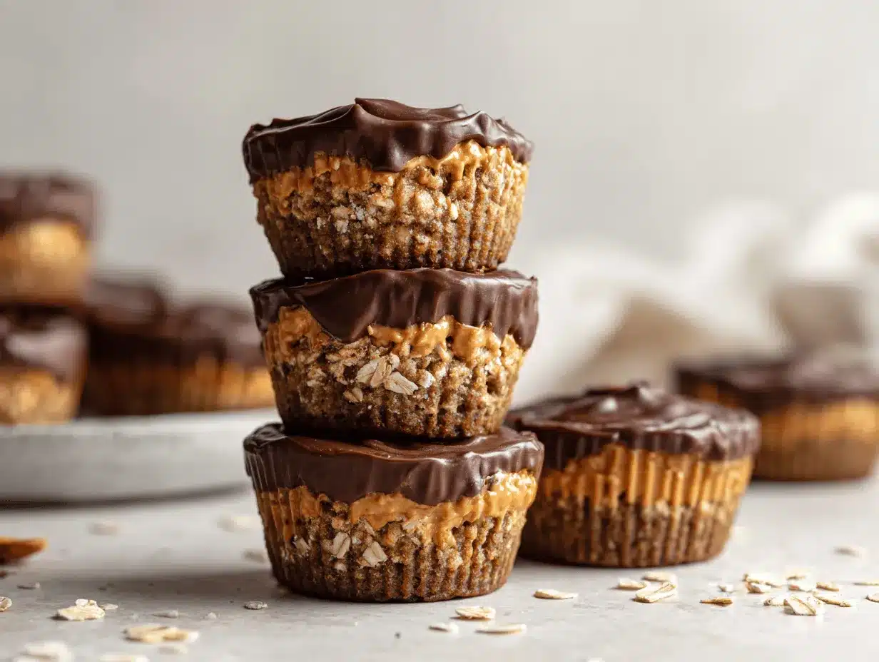 chocolate peanut butter protein oatmeal cupcakes preparation steps