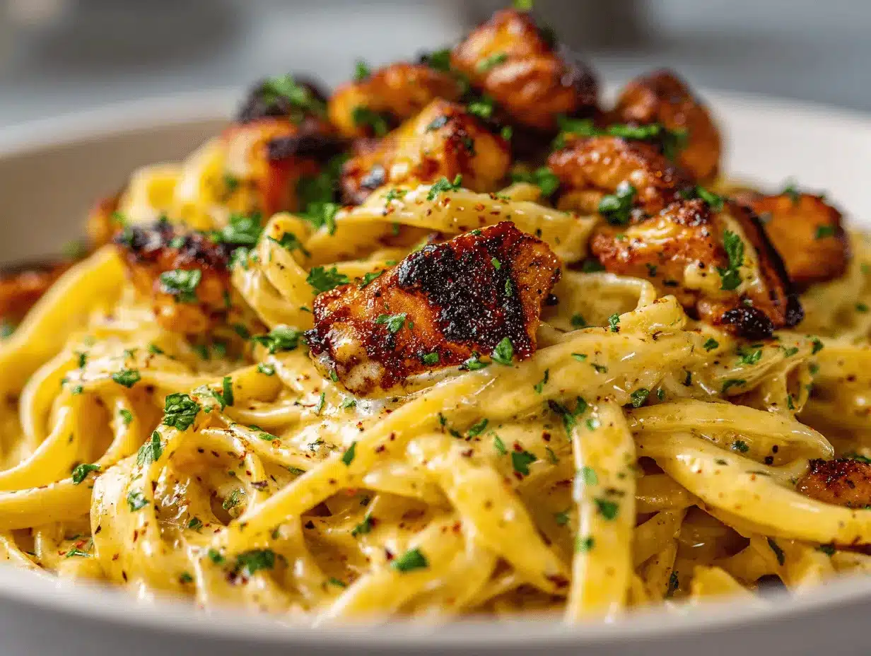 cowboy butter chicken linguine preparation steps