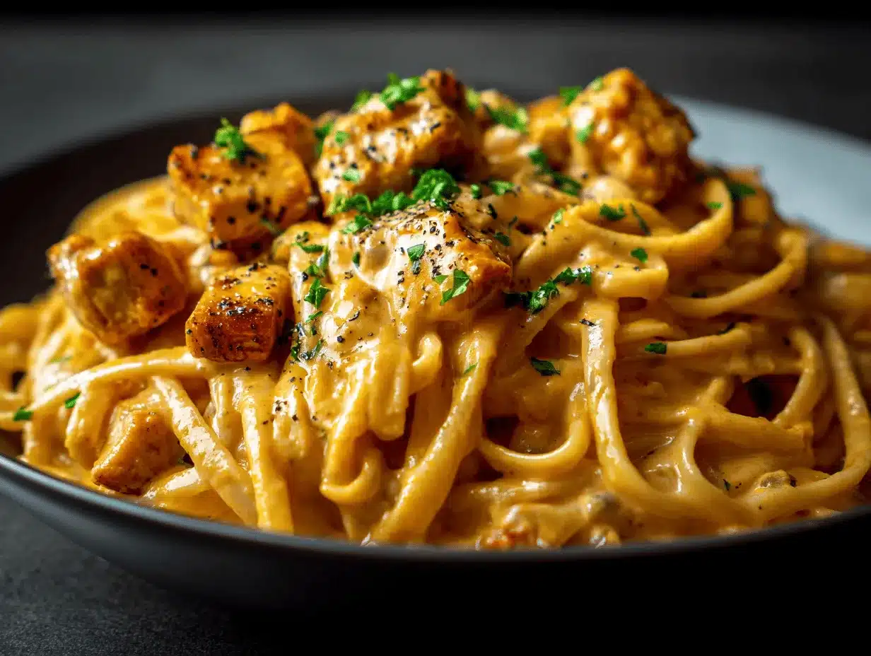 Cowboy Chicken Linguine preparation steps