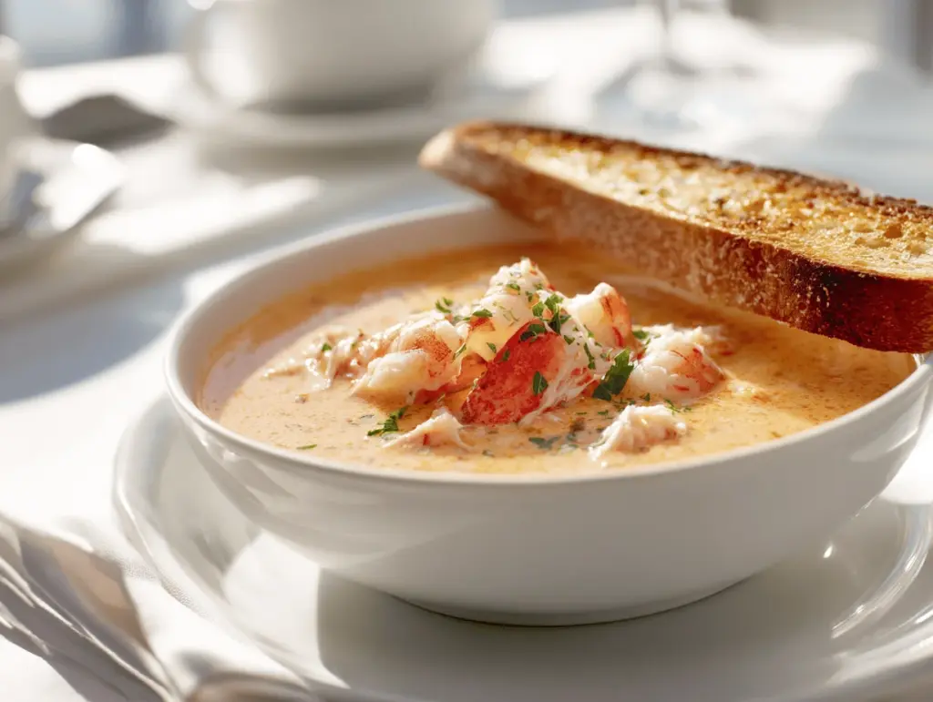 crab and shrimp bisque - featured image