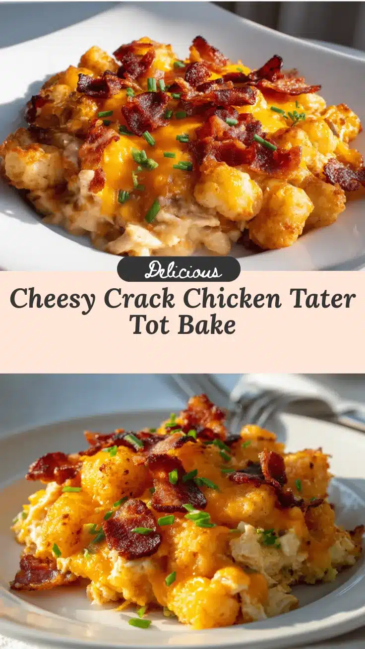 crack chicken tater tot casserole recipe