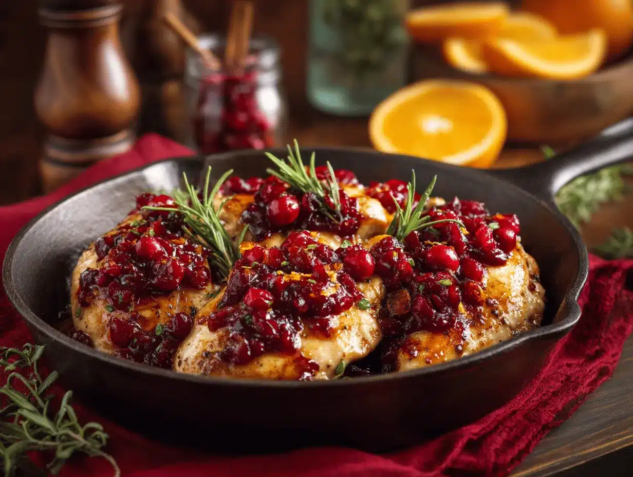 cranberry orange chicken preparation steps