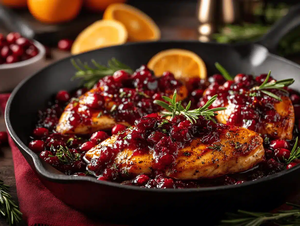 cranberry orange chicken preparation steps