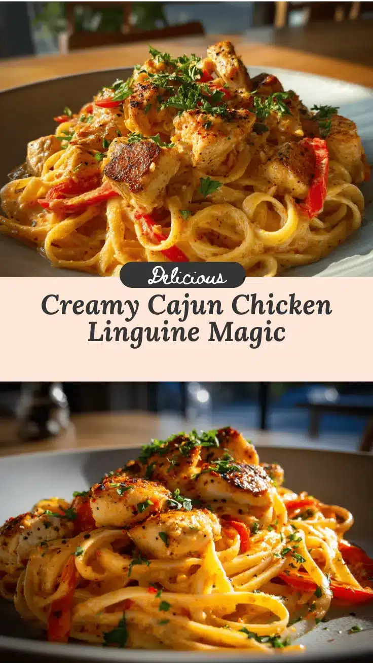 creamy Cajun chicken linguine recipe