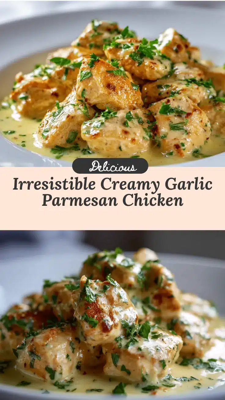 creamy garlic parmesan crockpot chicken recipe