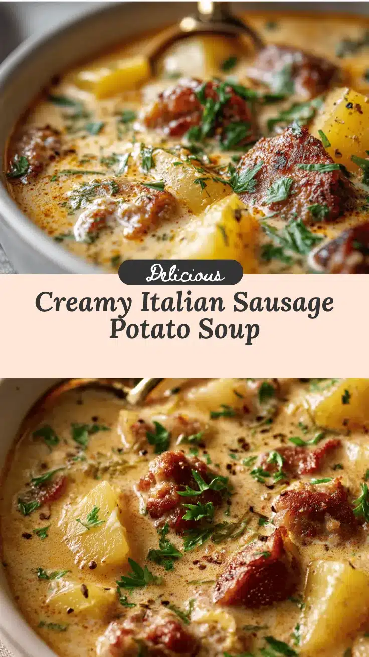 creamy Italian sausage and potato soup recipe