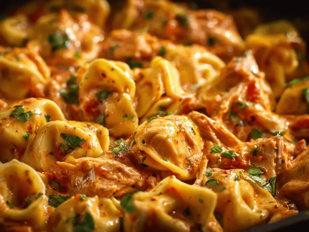 creamy Tuscan chicken tortellini bake - featured image