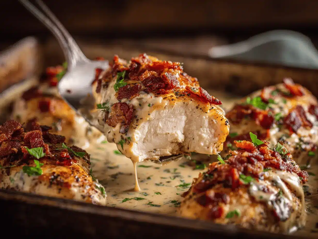 crispy bacon ranch chicken bake preparation steps