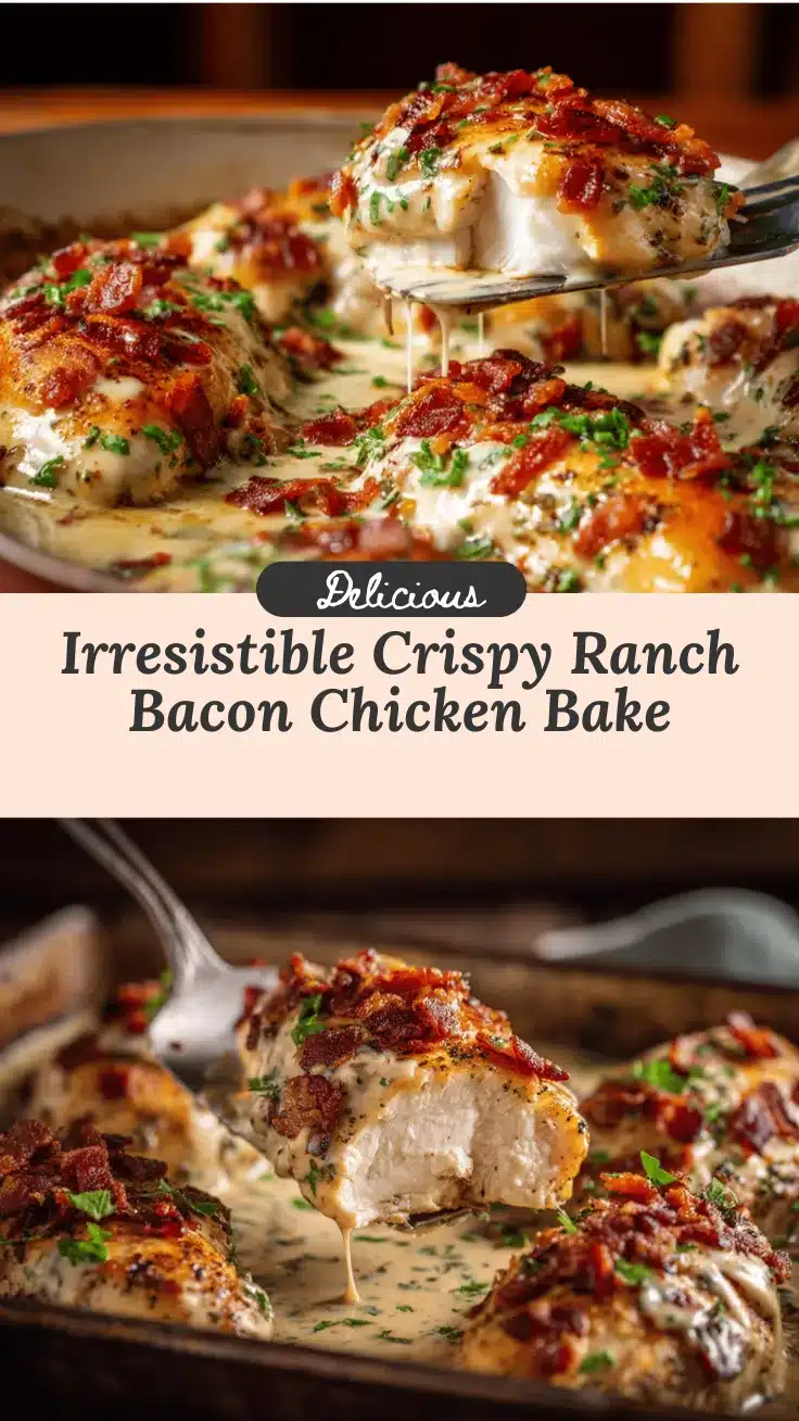 crispy bacon ranch chicken bake recipe