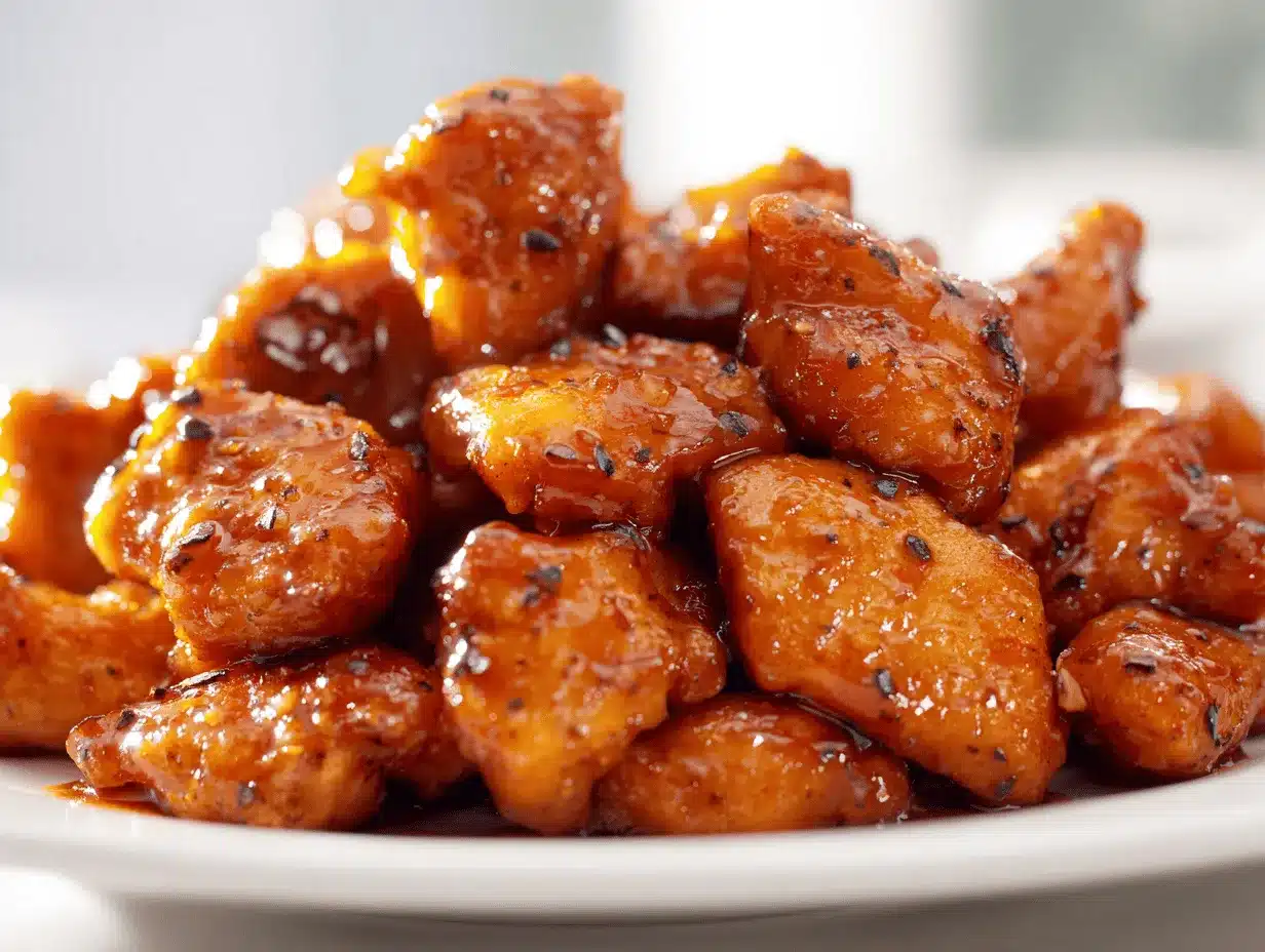 crispy honey garlic crockpot chicken bites preparation steps