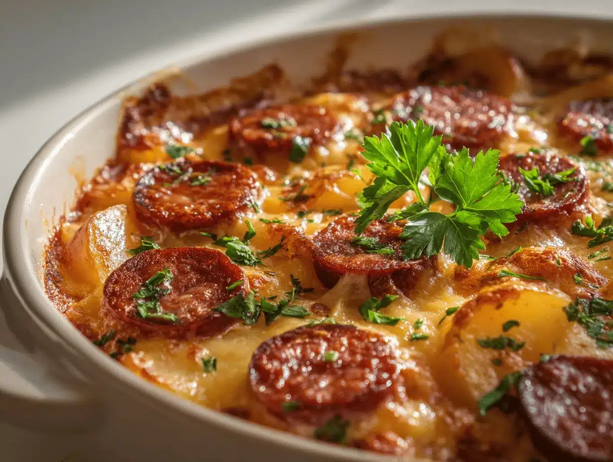 crockpot cheesy loaded potato casserole preparation steps