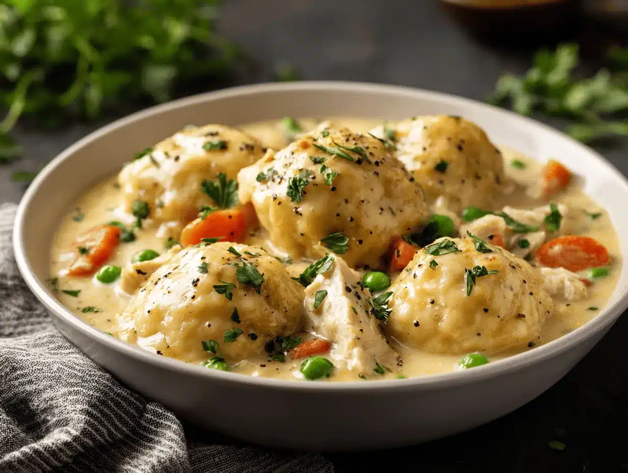 crockpot chicken and dumplings preparation steps