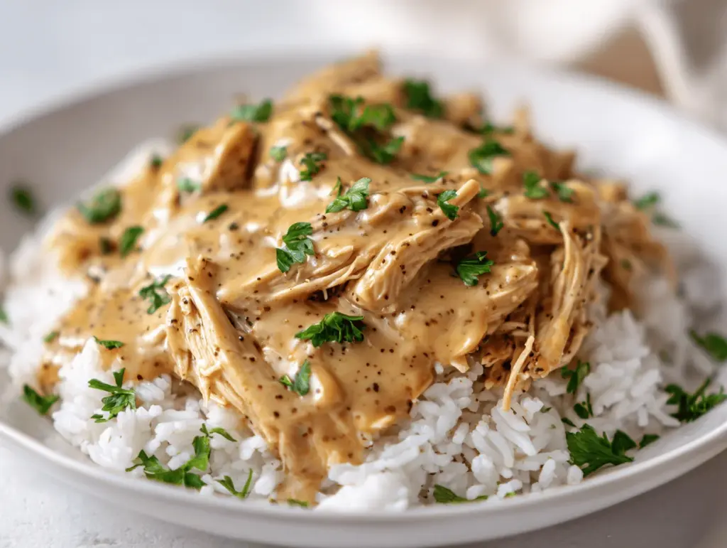 crockpot chicken and gravy - featured image