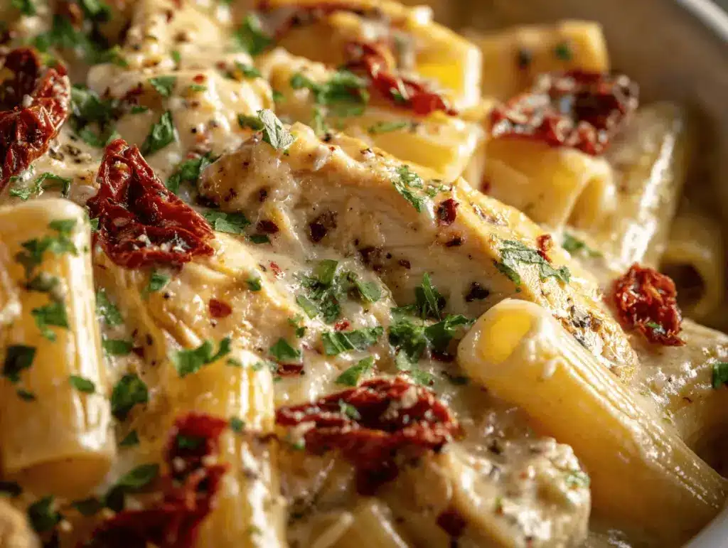 Crockpot Marry Me Chicken Pasta Bake - featured image