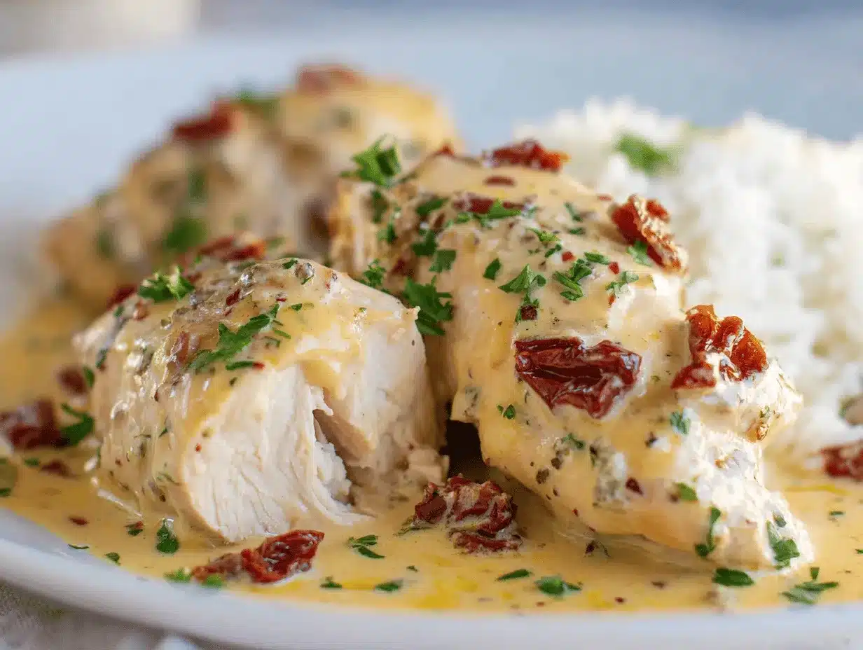 Crockpot Marry Me Chicken preparation steps