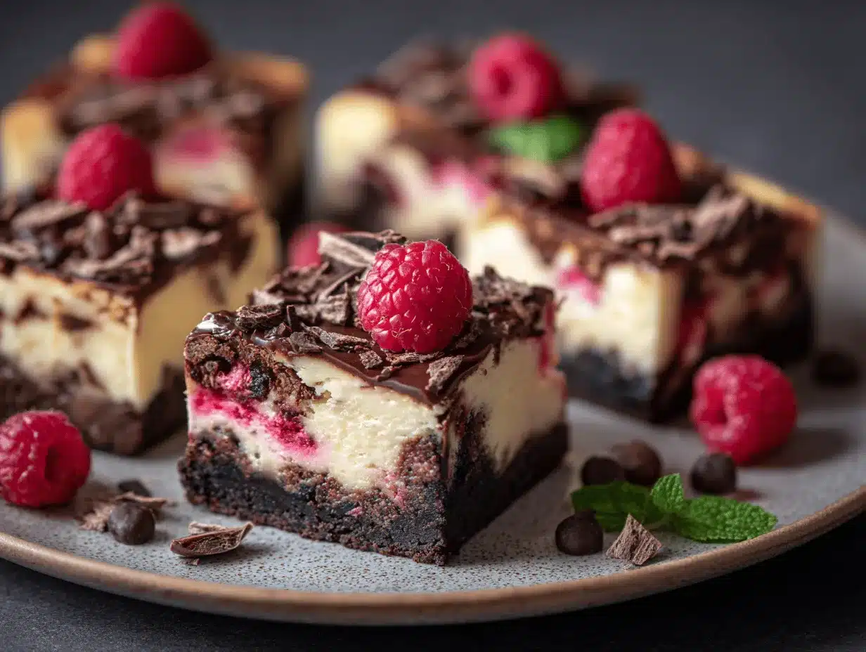 dark chocolate raspberry cheesecake preparation steps