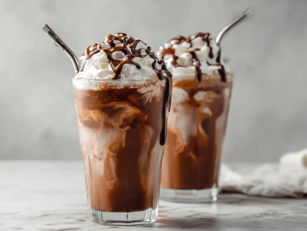 double chocolate iced mocha - featured image