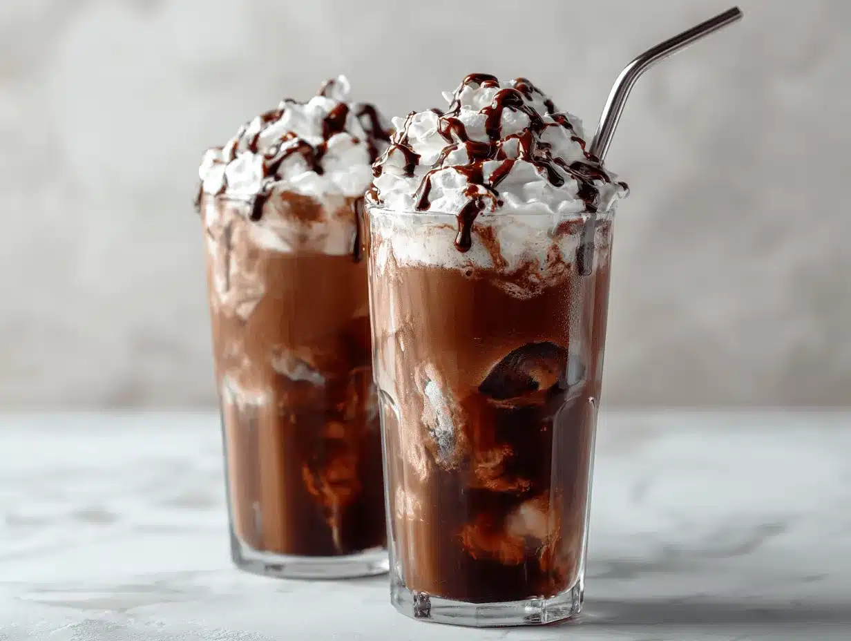 double chocolate iced mocha preparation steps