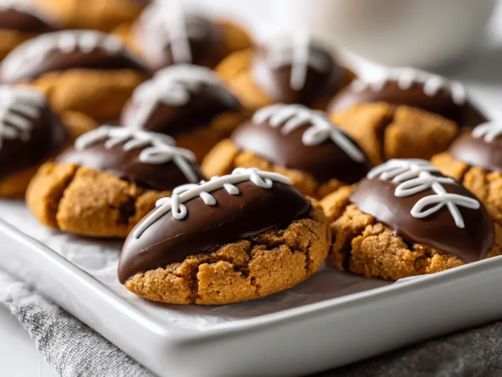 Football Blossom Cookies - featured image