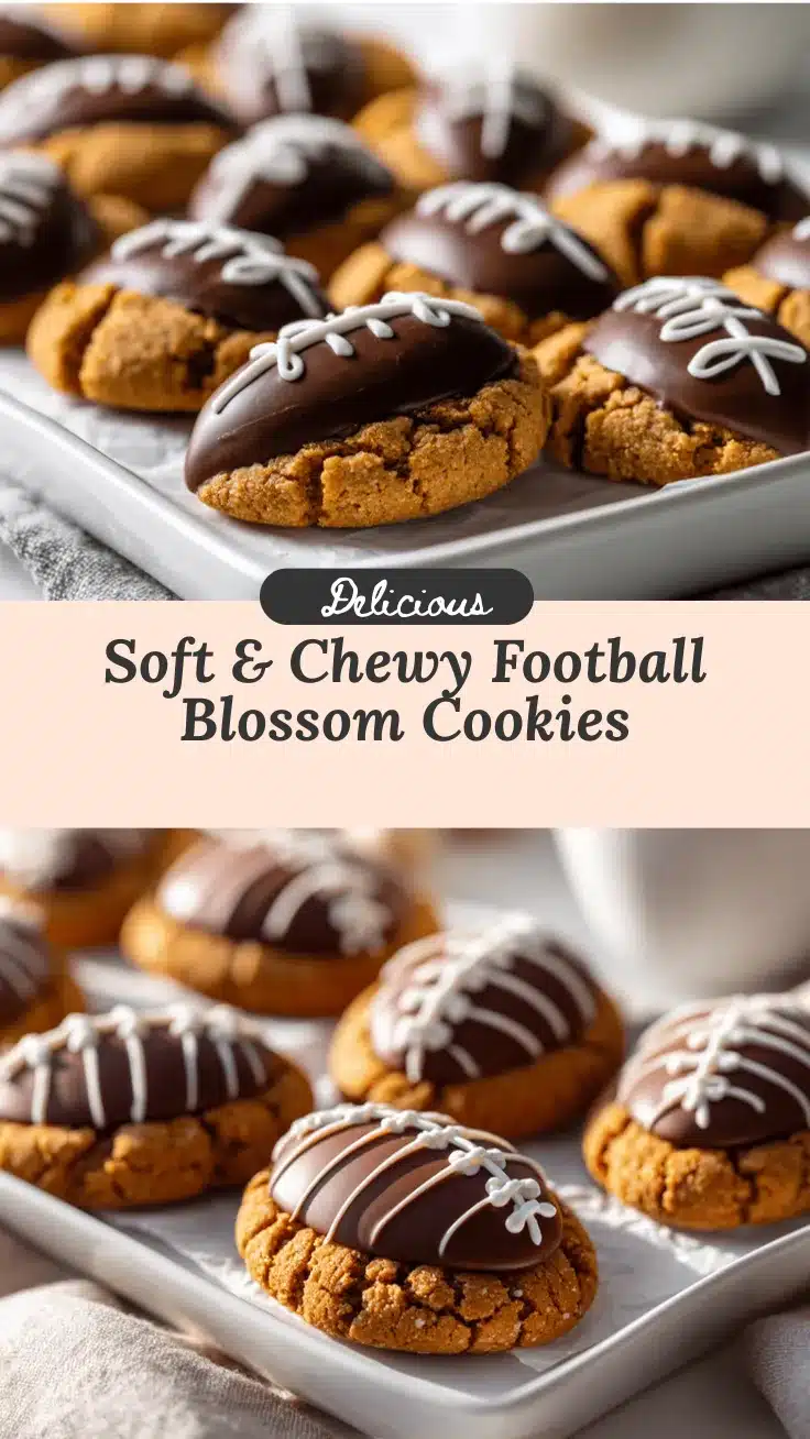 Football Blossom Cookies recipe