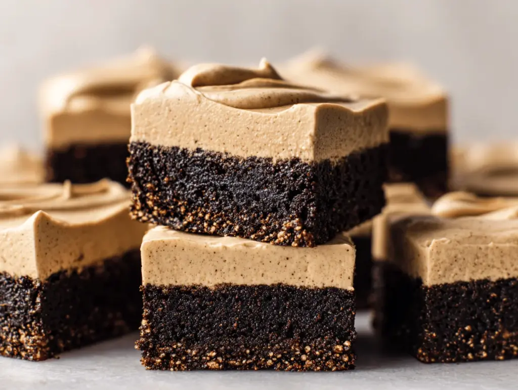 frosted coffee brownies - featured image