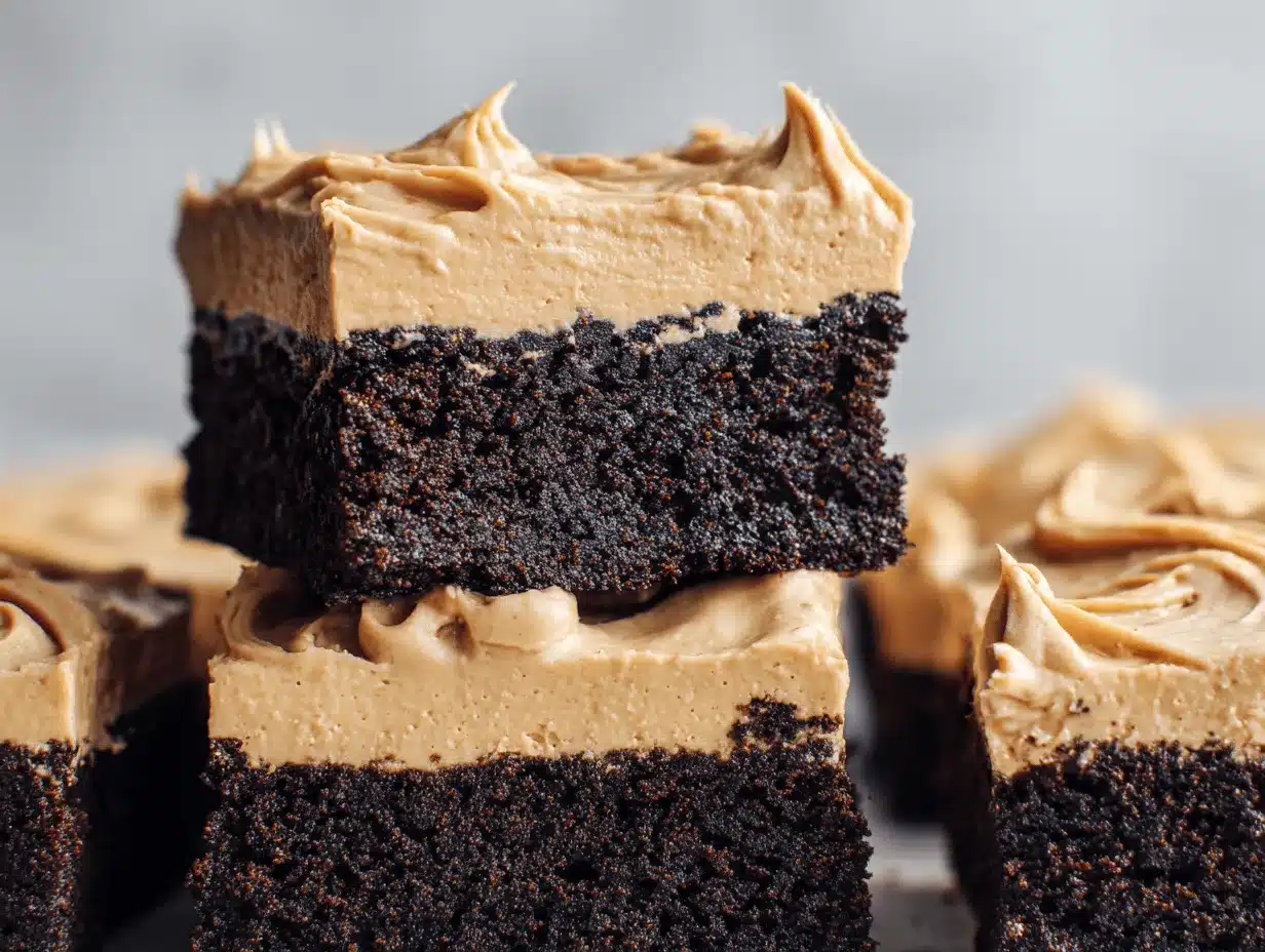 frosted coffee brownies preparation steps