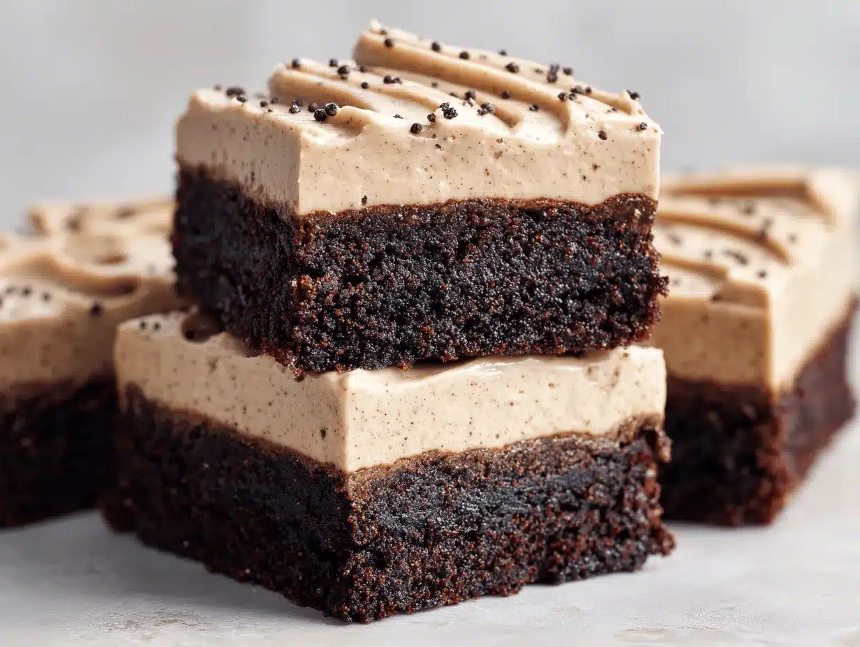 frosted coffee brownies preparation steps