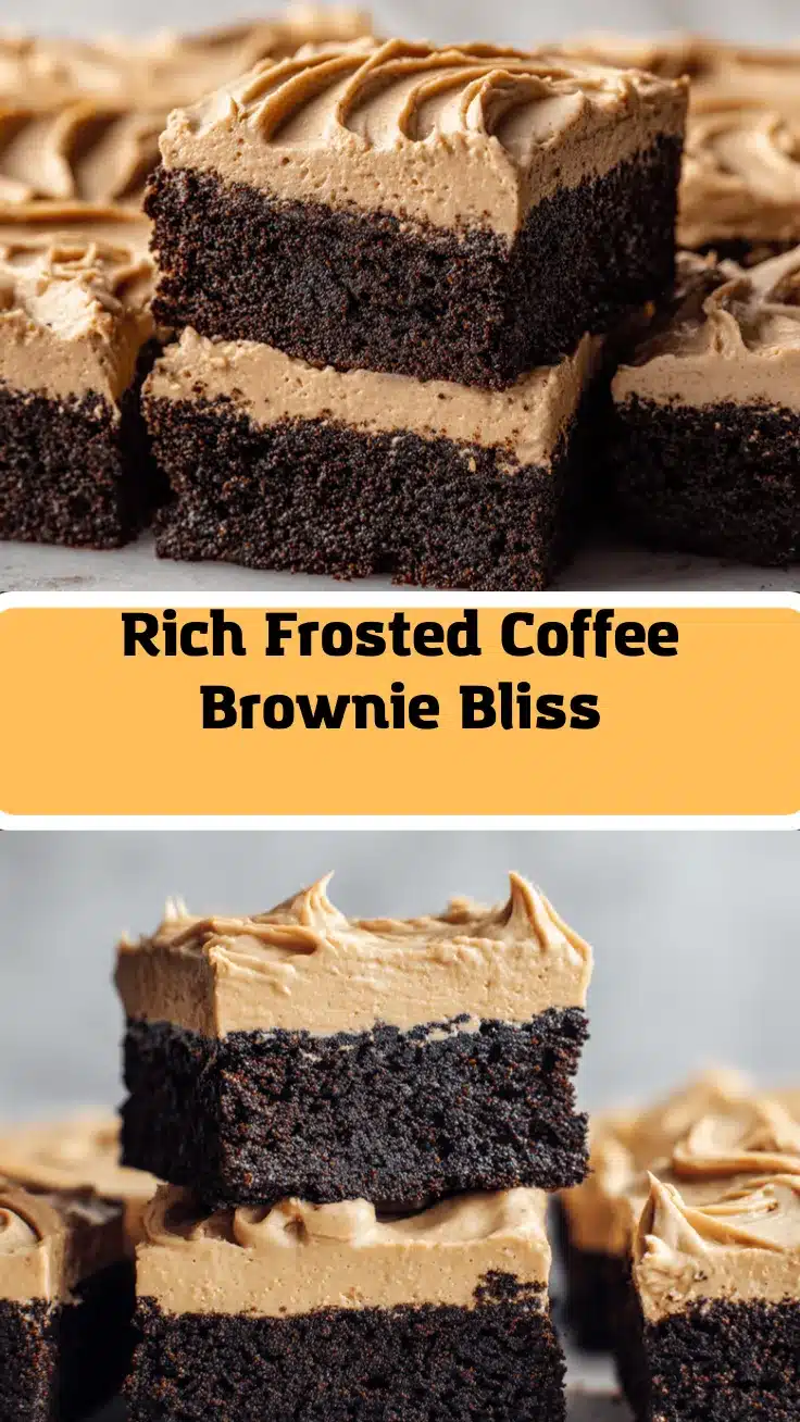 frosted coffee brownies recipe