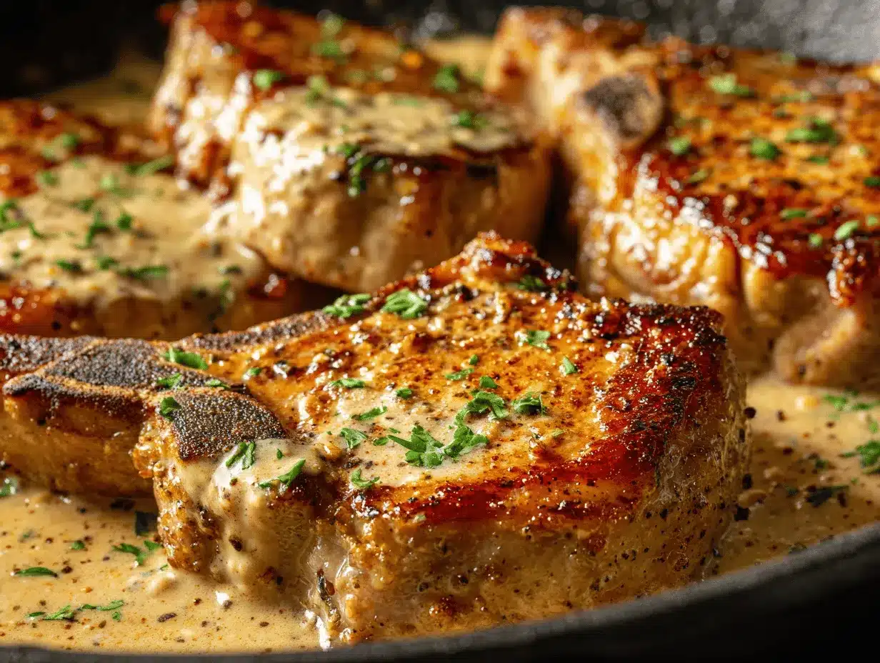garlic parmesan pork chops preparation steps