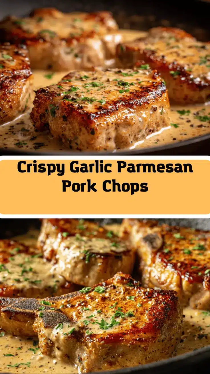 garlic parmesan pork chops recipe