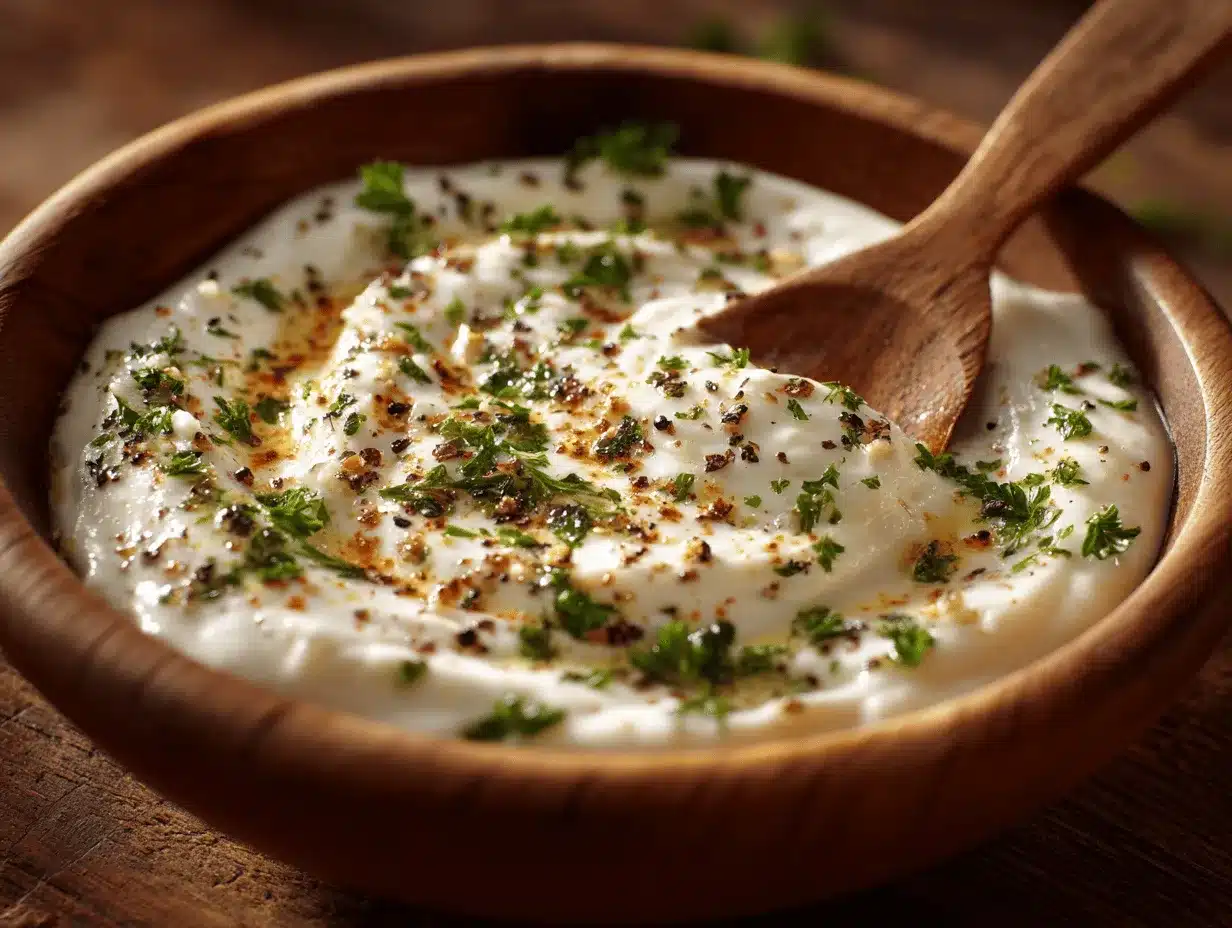 garlic sauce for pizza preparation steps