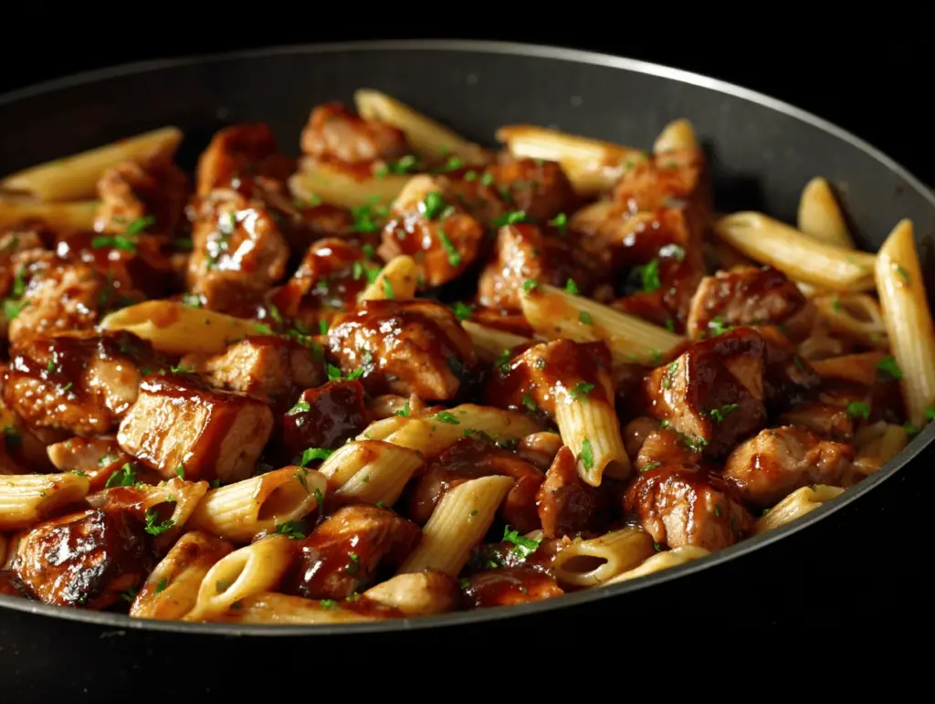 honey BBQ chicken penne - featured image
