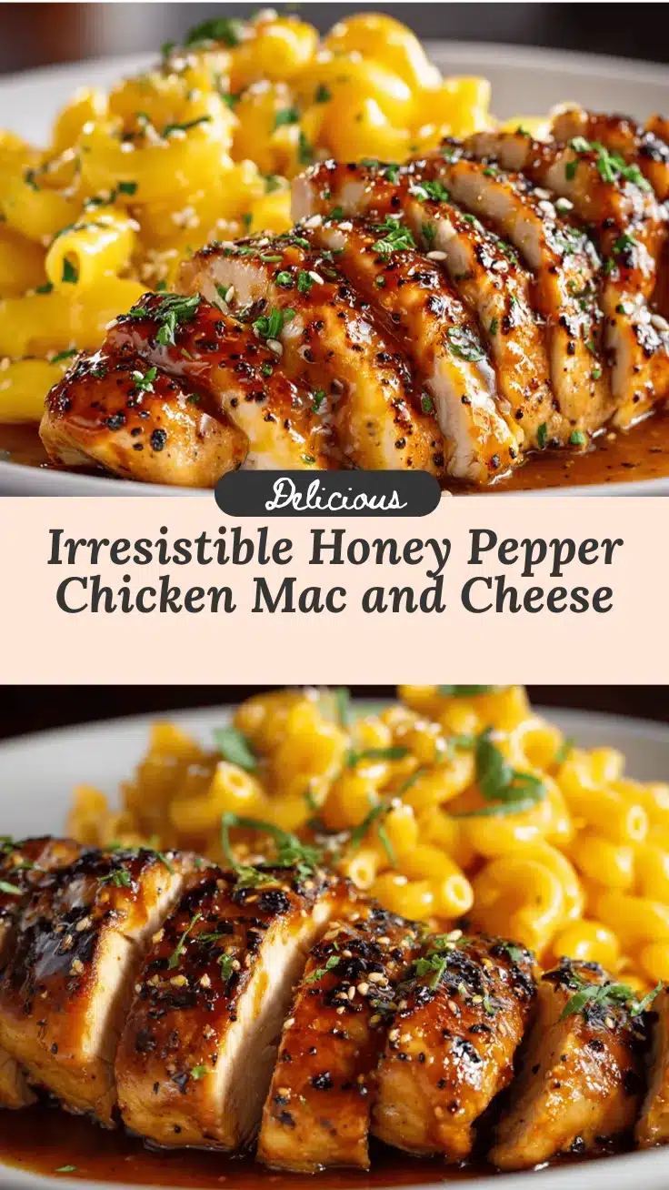 honey pepper chicken with mac and cheese recipe