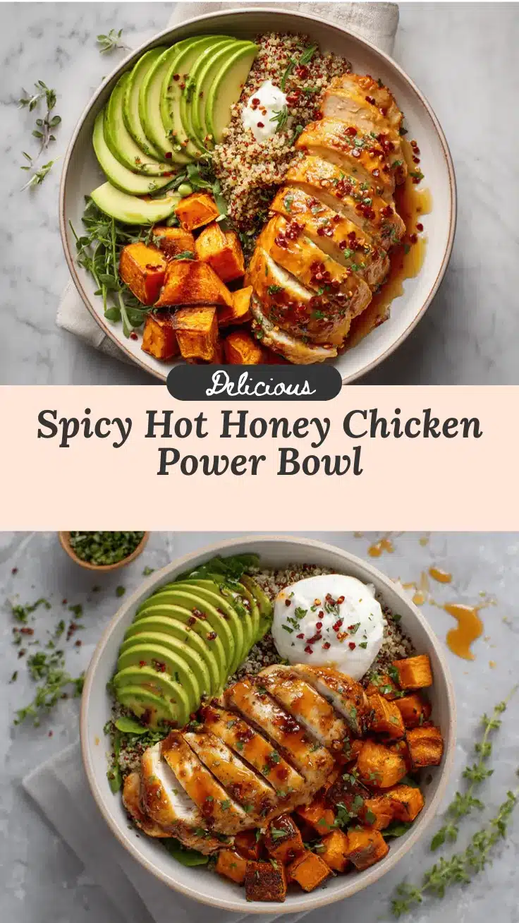 hot honey chicken power bowl recipe