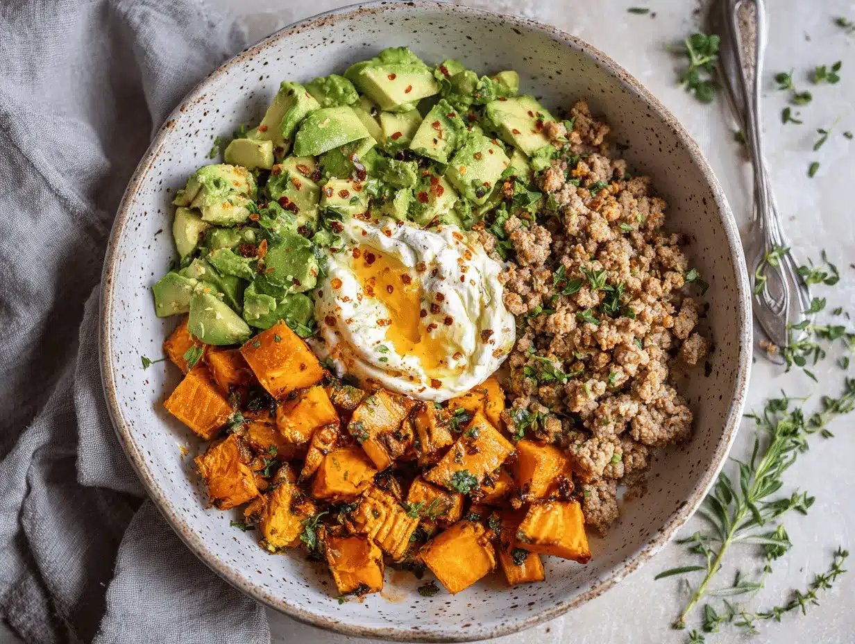 hot honey ground turkey bowl preparation steps