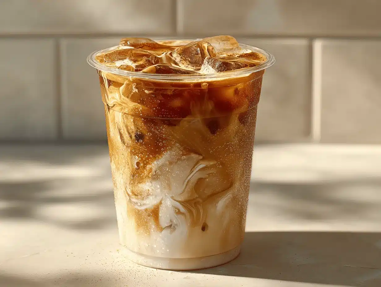 iced brown sugar cinnamon oatmilk latte preparation steps